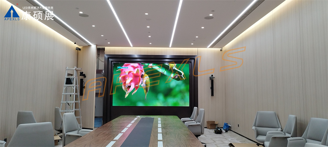康碩展LED小間距案例，深圳福田聯(lián)豐大廈P1.25顯示屏
