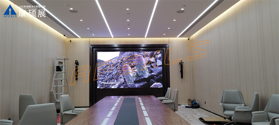 康碩展LED小間距案例，深圳福田聯(lián)豐大廈P1.25顯示屏
