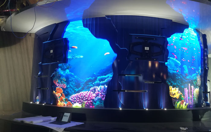 仿生的LED魚缸顯示屏，康碩展美國案例
