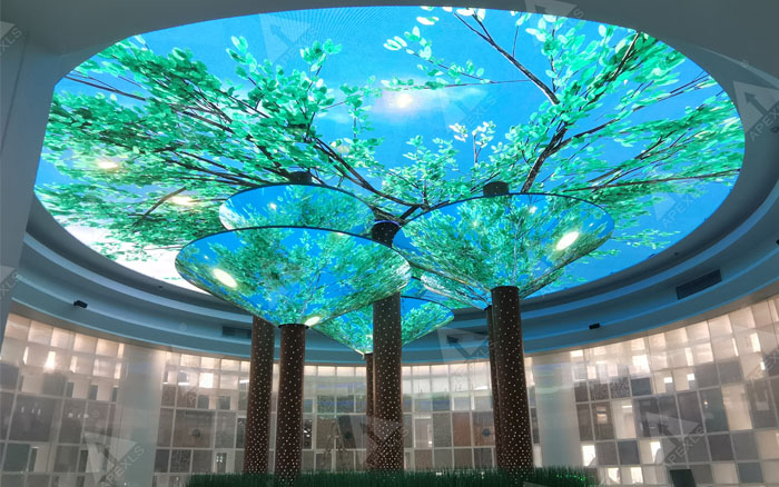 康碩展LED樹形喇叭顯示屏，丘成桐國際會議中心
