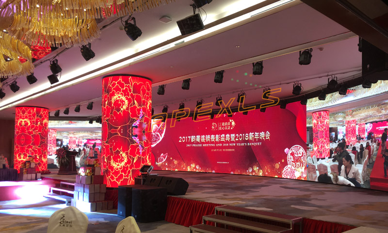 深圳海科興工業(yè)園P3MM LED圓柱屏